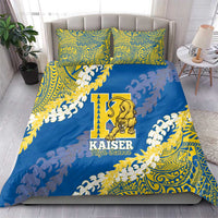 Kaiser Hawaii High School Bedding Set Puakenikeni Lei Hawaiian Pattern - Polynesian Pride