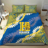 Kaiser Hawaii High School Bedding Set Puakenikeni Lei Hawaiian Pattern - Polynesian Pride