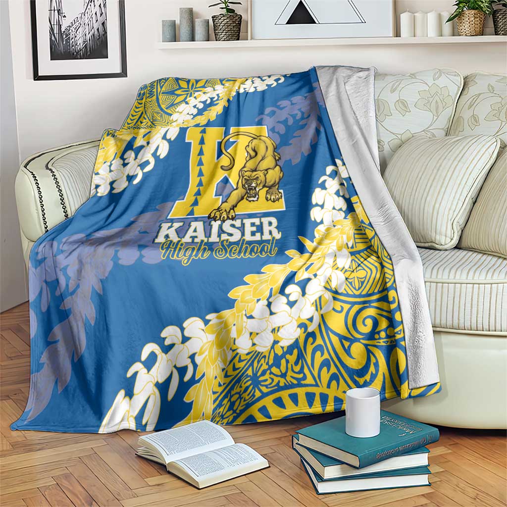 Kaiser Hawaii High School Blanket Puakenikeni Lei Hawaiian Pattern - Polynesian Pride