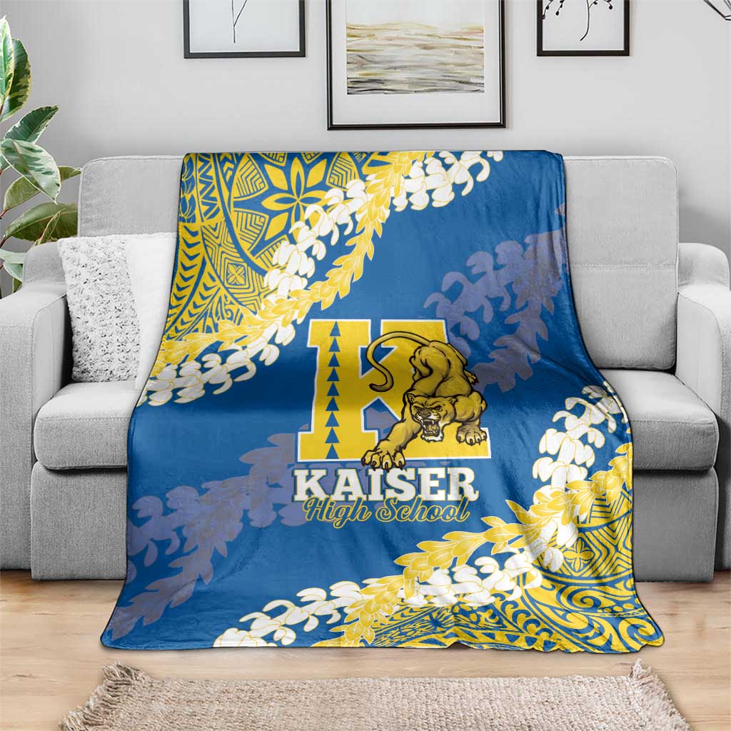 Kaiser Hawaii High School Blanket Puakenikeni Lei Hawaiian Pattern - Polynesian Pride