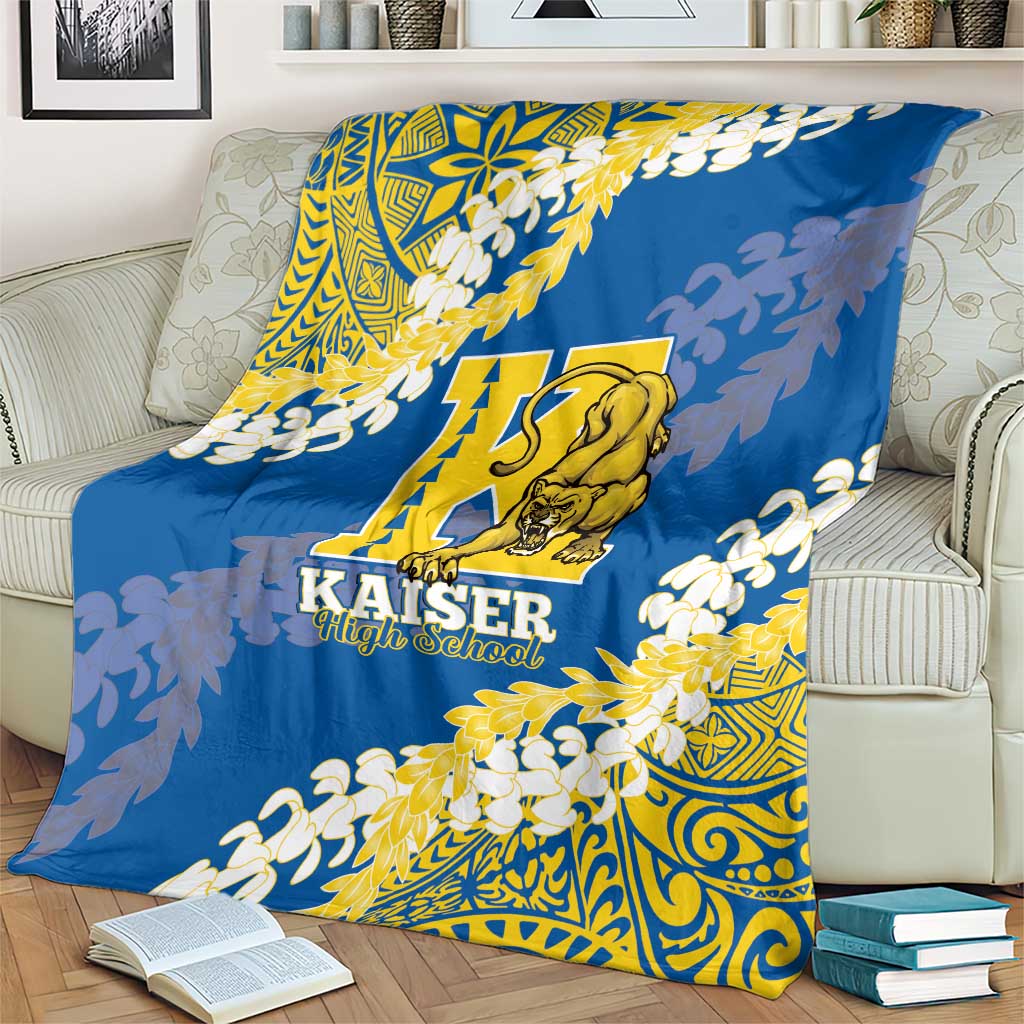 Kaiser Hawaii High School Blanket Puakenikeni Lei Hawaiian Pattern - Polynesian Pride