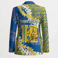 Personalized Kaiser Hawaii High School Blazer Puakenikeni Lei Hawaiian Pattern - Polynesian Pride