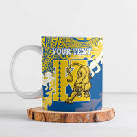 Personalized Kaiser Hawaii High School Ceramic Mug Puakenikeni Lei Hawaiian Pattern - Polynesian Pride