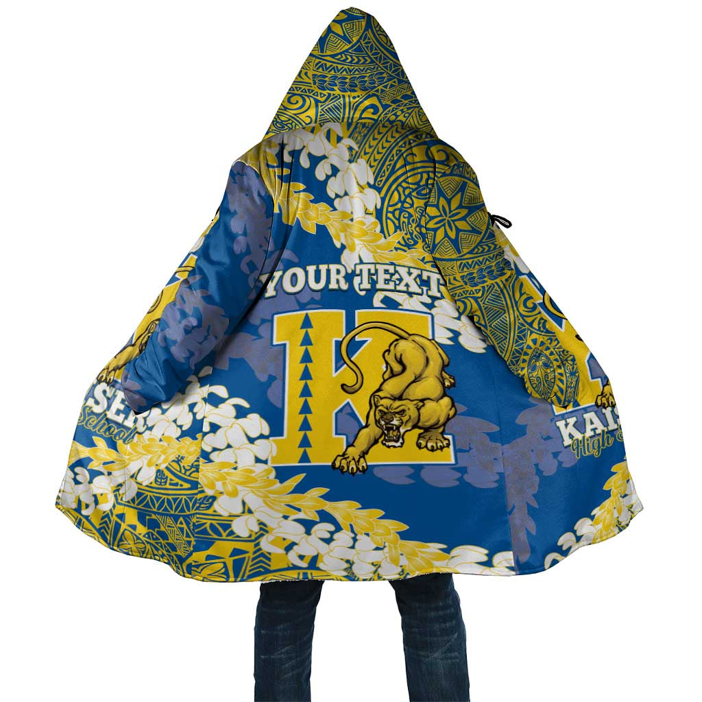 Personalized Kaiser Hawaii High School Cloak Puakenikeni Lei Hawaiian Pattern - Polynesian Pride