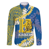 Personalized Kaiser Hawaii High School Family Matching Long Sleeve Bodycon Dress and Hawaiian Shirt Puakenikeni Lei Hawaiian Pattern - Polynesian Pride