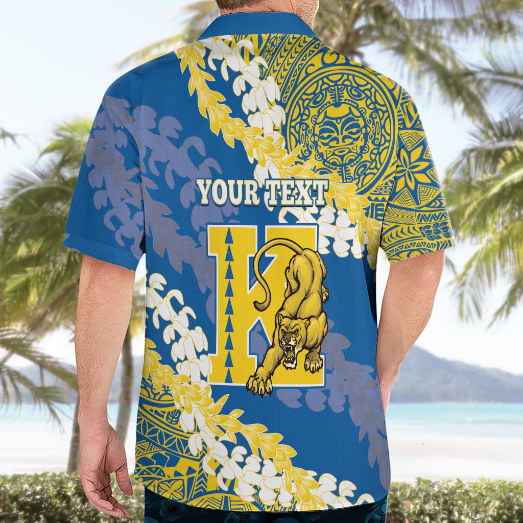 Personalized Kaiser Hawaii High School Hawaiian Shirt Puakenikeni Lei Hawaiian Pattern - Polynesian Pride