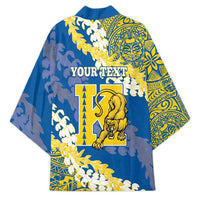 Personalized Kaiser Hawaii High School Kimono Puakenikeni Lei Hawaiian Pattern - Polynesian Pride