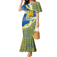 Personalized Kaiser Hawaii High School Mermaid Dress Puakenikeni Lei Hawaiian Pattern - Polynesian Pride