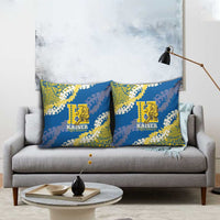 Kaiser Hawaii High School Pillow Cover Puakenikeni Lei Hawaiian Pattern - Polynesian Pride