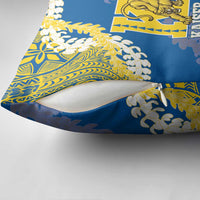 Kaiser Hawaii High School Pillow Cover Puakenikeni Lei Hawaiian Pattern - Polynesian Pride