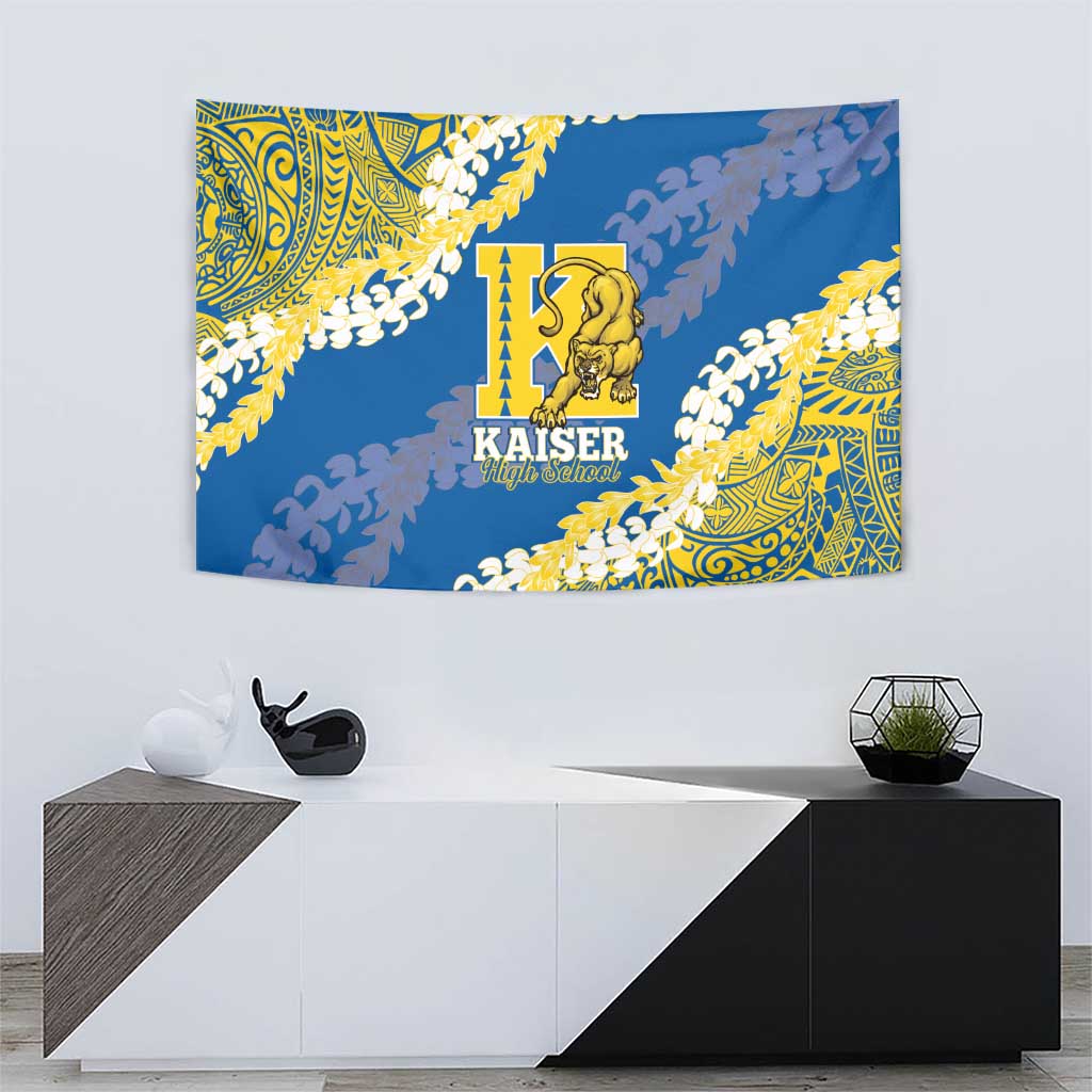 Kaiser Hawaii High School Tapestry Puakenikeni Lei Hawaiian Pattern - Polynesian Pride