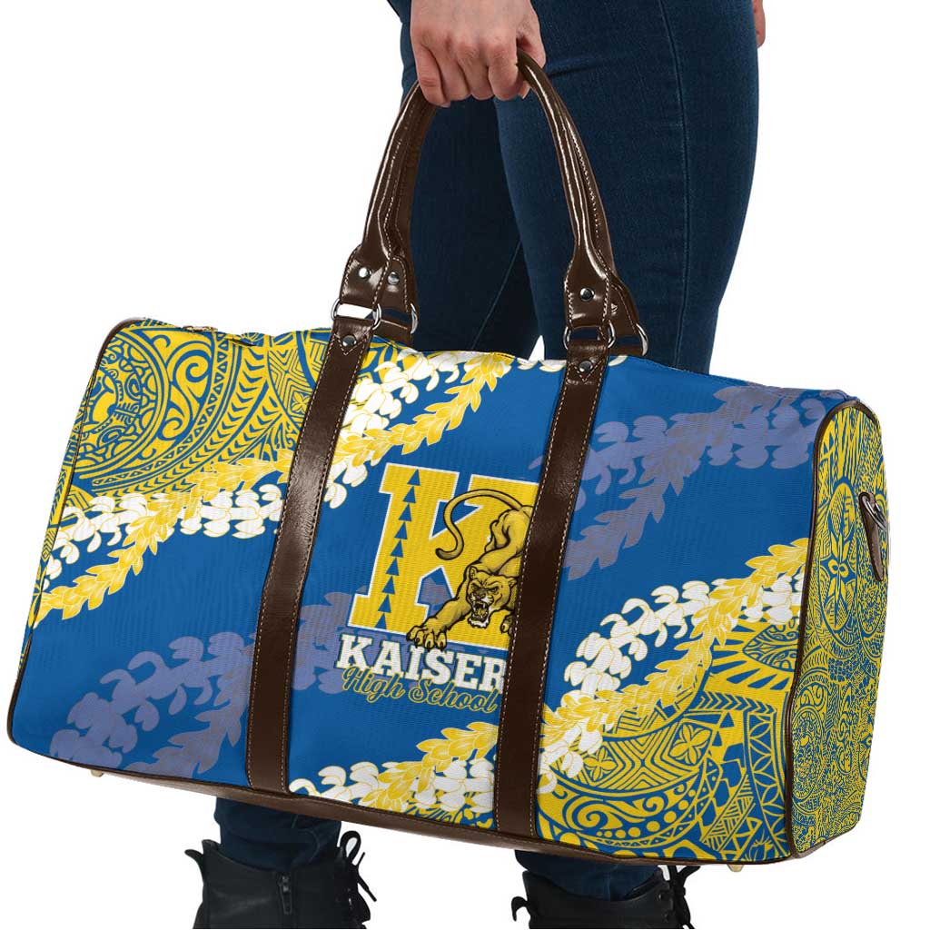 Kaiser Hawaii High School Travel Bag Puakenikeni Lei Hawaiian Pattern - Polynesian Pride