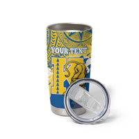 Personalized Kaiser Hawaii High School Tumbler Cup Puakenikeni Lei Hawaiian Pattern - Polynesian Pride