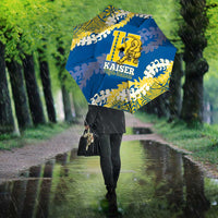 Kaiser Hawaii High School Umbrella Puakenikeni Lei Hawaiian Pattern - Polynesian Pride