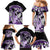 Purple Polynesian Family Matching Mermaid Dress and Hawaiian Shirt Hammerhead Shark Tattoo Royal Plumeria Gradient Vibes LT14 - Polynesian Pride