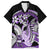 Purple Polynesian Hawaiian Shirt Hammerhead Shark Tattoo Royal Plumeria Gradient Vibes LT14 Purple - Polynesian Pride