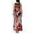 Red Polynesian Family Matching Tank Maxi Dress and Hawaiian Shirt Hammerhead Shark Tattoo Royal Plumeria Gradient Vibes LT14 - Polynesian Pride