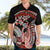 Red Polynesian Hawaiian Shirt Hammerhead Shark Tattoo Royal Plumeria Gradient Vibes LT14 - Polynesian Pride