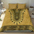 Gold African Dashiki With Fijian Tapa Pattern Bedding Set