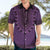 Purple African Dashiki With Fijian Tapa Pattern Hawaiian Shirt