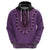 Purple African Dashiki With Fijian Tapa Pattern Hoodie