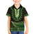 Lime Green African Dashiki With Aotearoa Maori Hawaiian Shirt Paua Shell Mix Silver Fern