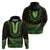 Lime Green African Dashiki With Aotearoa Maori Hoodie Paua Shell Mix Silver Fern