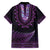 Purple African Dashiki With Aotearoa Maori Hawaiian Shirt Paua Shell Mix Silver Fern