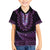 Purple African Dashiki With Aotearoa Maori Hawaiian Shirt Paua Shell Mix Silver Fern