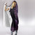 Purple African Dashiki With Aotearoa Maori Hooded Blanket Paua Shell Mix Silver Fern