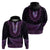 Purple African Dashiki With Aotearoa Maori Hoodie Paua Shell Mix Silver Fern