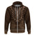 Brown African Dashiki With Tonga Ngatu Pattern Hoodie