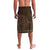 Brown African Dashiki With Tonga Ngatu Pattern Lavalava