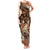 Personalised Tonga Emancipation Day Family Matching Tank Maxi Dress and Hawaiian Shirt Tongan Ngatu Pattern - Brown Version