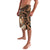 Personalised Tonga Emancipation Day Lavalava Tongan Ngatu Pattern - Brown Version