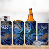 New Zealand Stewart Island 4 in 1 Can Cooler Tumbler Rakiura Kiwi Maori Glowing Sky LT14 - Polynesian Pride