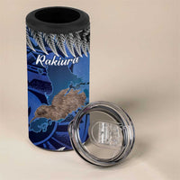New Zealand Stewart Island 4 in 1 Can Cooler Tumbler Rakiura Kiwi Maori Glowing Sky LT14 - Polynesian Pride