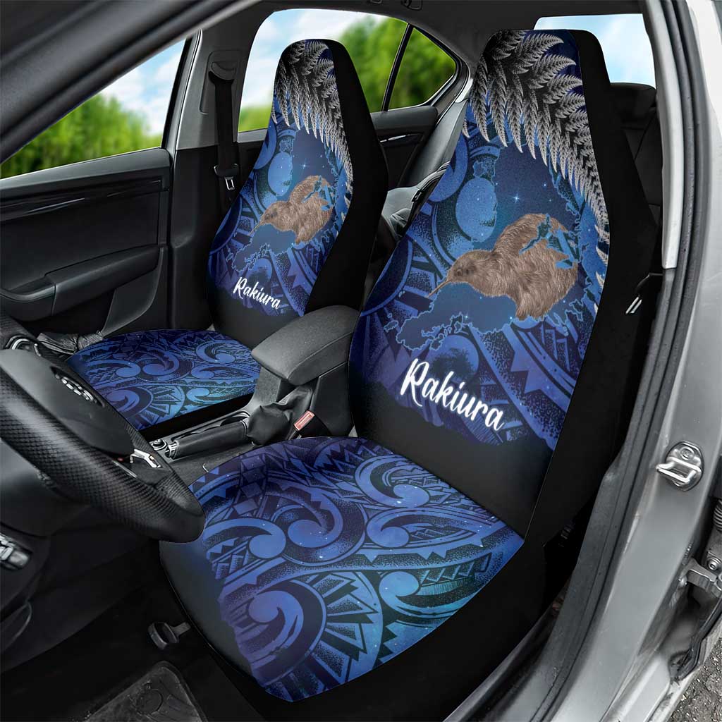 New Zealand Stewart Island Car Seat Cover Rakiura Kiwi Maori Glowing Sky