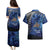 New Zealand Stewart Island Couples Matching Puletasi and Hawaiian Shirt Rakiura Kiwi Maori Glowing Sky