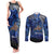 New Zealand Stewart Island Couples Matching Tank Maxi Dress and Long Sleeve Button Shirt Rakiura Kiwi Maori Glowing Sky