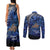 New Zealand Stewart Island Couples Matching Tank Maxi Dress and Long Sleeve Button Shirt Rakiura Kiwi Maori Glowing Sky