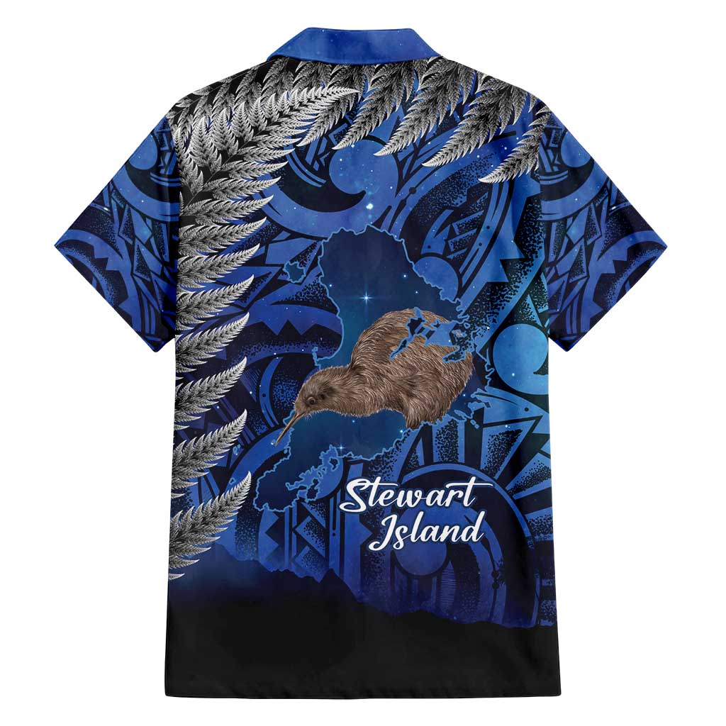 New Zealand Stewart Island Family Matching Puletasi and Hawaiian Shirt Rakiura Kiwi Maori Glowing Sky LT14 - Polynesian Pride