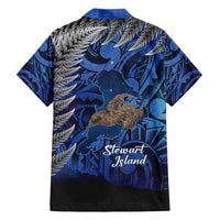 New Zealand Stewart Island Family Matching Puletasi and Hawaiian Shirt Rakiura Kiwi Maori Glowing Sky LT14 - Polynesian Pride