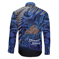 New Zealand Stewart Island Family Matching Puletasi and Hawaiian Shirt Rakiura Kiwi Maori Glowing Sky LT14 - Polynesian Pride