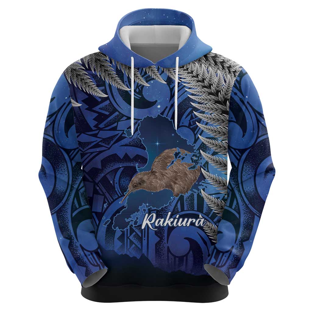 New Zealand Stewart Island Hoodie Rakiura Kiwi Maori Glowing Sky