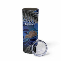 New Zealand Stewart Island Skinny Tumbler Rakiura Kiwi Maori Glowing Sky