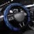 New Zealand Stewart Island Steering Wheel Cover Rakiura Kiwi Maori Glowing Sky
