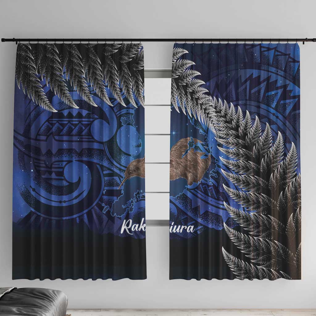 New Zealand Stewart Island Window Curtain Rakiura Kiwi Maori Glowing Sky