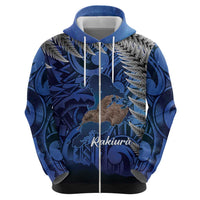 New Zealand Stewart Island Zip Hoodie Rakiura Kiwi Maori Glowing Sky LT14 - Polynesian Pride