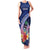 Personalised Guam Liberation Day Family Matching Tank Maxi Dress and Hawaiian Shirt Happy 80th Anniversary Fish Hook Mix Tropical Flowers